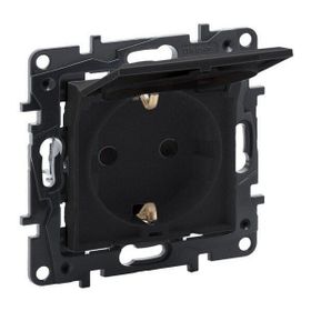 Legrand 768318 Raventi Füme Kapaklı Topraklı Priz