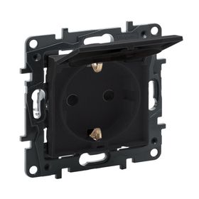Legrand 768318 Raventi Füme Kapaklı Topraklı Priz