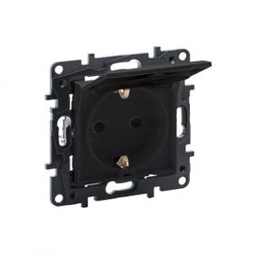 Legrand 768318 Raventi Füme Kapaklı Topraklı Priz
