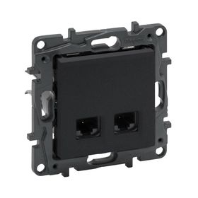 Legrand 768340 Raventi Füme 2XRJ 45 Cat 6 Utp Priz