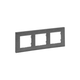Legrand 768373 3'lü Raventi Füme Çerçeve