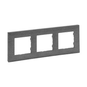 Legrand 768373 3'lü Raventi Füme Çerçeve