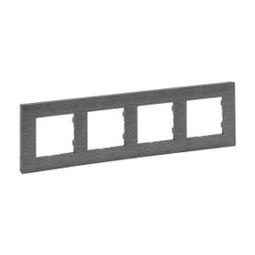 Legrand 768374 Raventi Füme Dörtlü Çerçeve