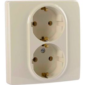 Legrand 768416 Raventi Krem İkili Topraklı Priz