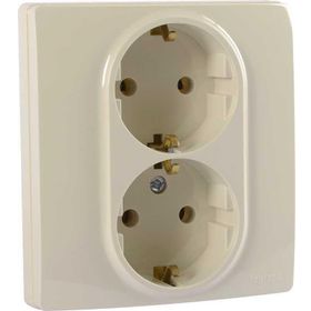 Legrand 768416 Raventi Krem İkili Topraklı Priz