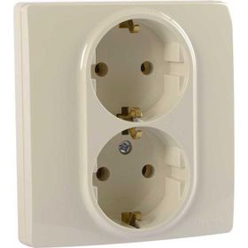 Legrand 768416 Raventi Krem İkili Topraklı Priz
