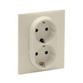Legrand 768416 Raventi Krem İkili Topraklı Priz