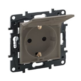 Legrand 768518 Raventi Bronz Kapaklı Topraklı Priz
