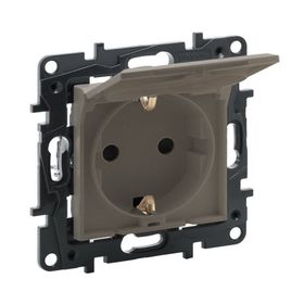 Legrand 768518 Raventi Bronz Kapaklı Topraklı Priz