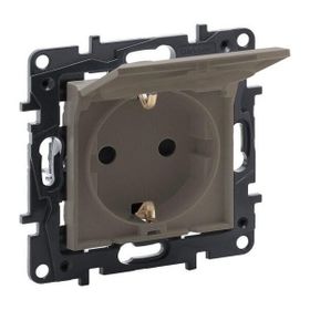 Legrand 768518 Raventi Bronz Kapaklı Topraklı Priz