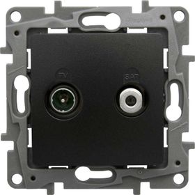 Legrand 768628 Siyah TV-SAT Sonlu Raventi