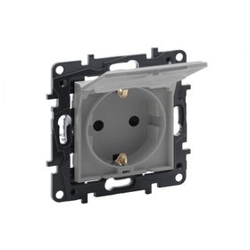 Legrand 768814 Raventi Titanyum Topraklı Priz