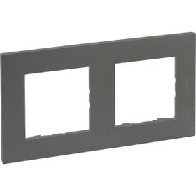 Legrand 768872 Raventi Titanyum İkili Çerçeve