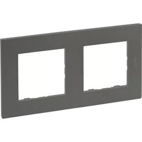 Legrand 768872 Raventi Titanyum İkili Çerçeve