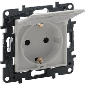 Legrand 768918 Raventi İnci Kapaklı Topraklı Priz