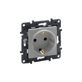 Legrand Raventi 768214 Alüminyum Topraklı Priz