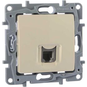 Legrand Raventi Serisi Rj11 1 Çıkış Krem Telefon Prizi