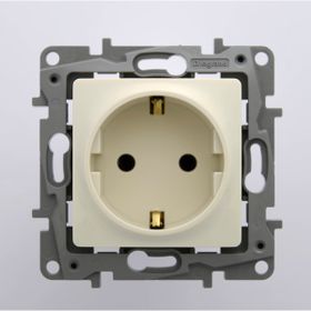 Legrand Salbei Serisi Bej 230V 16A Çerçevesiz Çocuk Korumalı Topraklı Priz