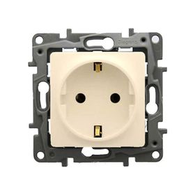 Legrand Salbei Serisi Bej 230V 16A Çerçevesiz Topraklı Priz