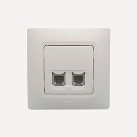 Legrand Salbei Serisi Beyaz RJ11 Tek Çıkışlı Anahtar Priz
