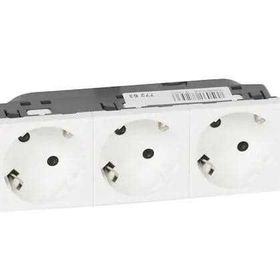 Legrand Sistem Armada 3x45 Derece Şebeke Prizi Beyaz Priz