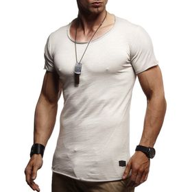 Leif Nelson LN-6281 Gri Erkek T-shirt