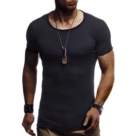 Leif Nelson LN-6281 Siyah Erkek T-shirt