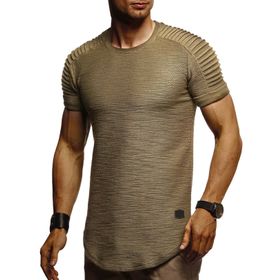 Leif Nelson LN-6325 Haki Erkek T-shirt