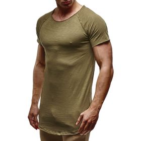 Leif Nelson LN-6339 Haki Erkek T-shirt
