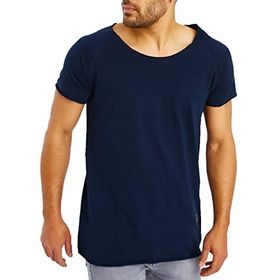 Leif Nelson LN-6340 Koyu Mavi Erkek T-shirt