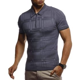 Leif Nelson LN-7325 Yaz Polo Antrasit Erkek T-shirt