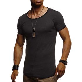 Leif Nelson LN-8209 Siyah Erkek T-shirt