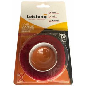 Leistung LT-1244 19 mm x 2 m Akrilik Silikon Çift Taraflı Bant