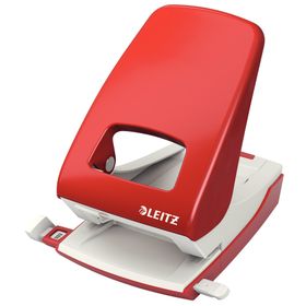 Leitz 40 Sayfa Kapasiteli Kırmızı Delgeç