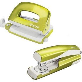 Leitz 4002432123834 L-5561 Wow Yeşil Zımba Delgeç Set
