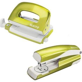 Leitz 4002432123834 L-5561 Wow Yeşil Zımba Delgeç Set