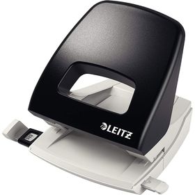 Leitz 50050095 Metal Siyah Nexxt Ofis 25 Yaprak Format Bilgileri ile Stoper Rayı Delgeci
