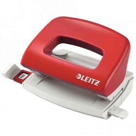 Leitz 50580025 10 Sayfa Kapasiteli Kırmızı Delgeç