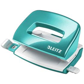 Leitz 50601051 Wow Mini 10 Sayfa Kapasiteli Metalik Buz Mavisi Delgeç