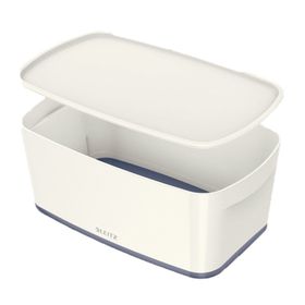 Leitz 5229 MyBox Gri Beyaz Kapaklı Küçük Saklama Kutusu