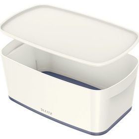 Leitz 5229 MyBox Gri Beyaz Kapaklı Küçük Saklama Kutusu