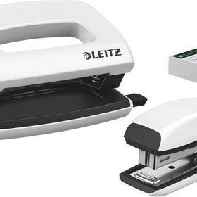 Leitz 55612001 Nexxt Wow Beyaz Mini Zımba ve Delgeç Seti