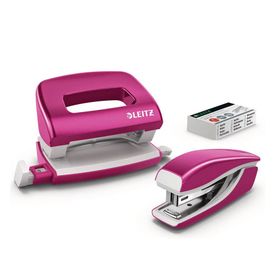 Leitz 55612023 Wow Pembe Zımba Delgeç Seti