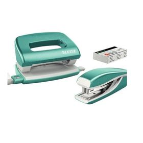 Leitz 55612051 Nexxt Wow Buz Mavisi Mini Zımba ve Delgeç Seti