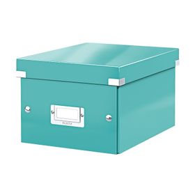 Leitz 6043 WOW Buz Mavisi Küçük Boy Metalik Saklama Kutusu