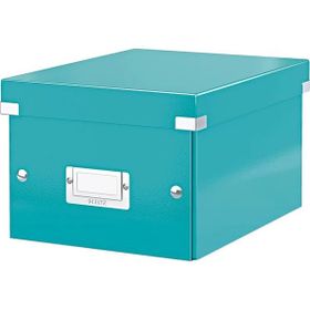 Leitz 6043 WOW Buz Mavisi Küçük Boy Metalik Saklama Kutusu