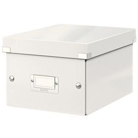 Leitz 6043 WOW Metalik Beyaz Küçük Boy Saklama Kutusu
