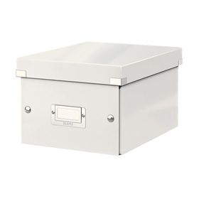 Leitz 6043 WOW Metalik Beyaz Küçük Boy Saklama Kutusu