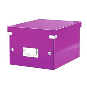Leitz 6043 WOW Metalik Mor Küçük Boy Saklama Kutusu