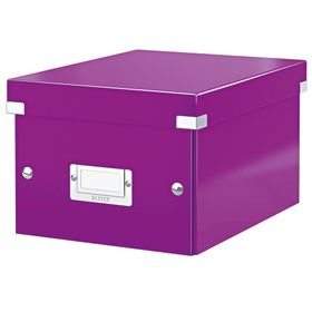 Leitz 6043 WOW Metalik Mor Küçük Boy Saklama Kutusu